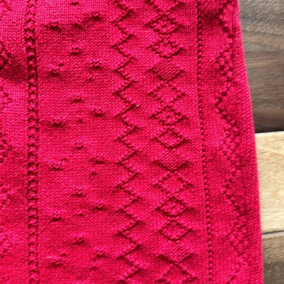 Vtg Silvercord red sweater vest - Picture 4 of 7
